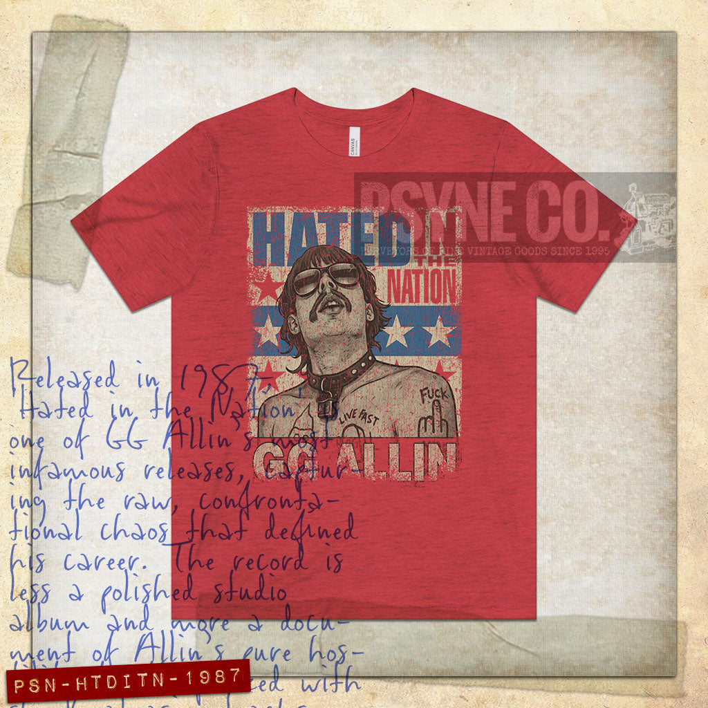 Hated in the Nation 1987 Vintage Men's T-Shirt