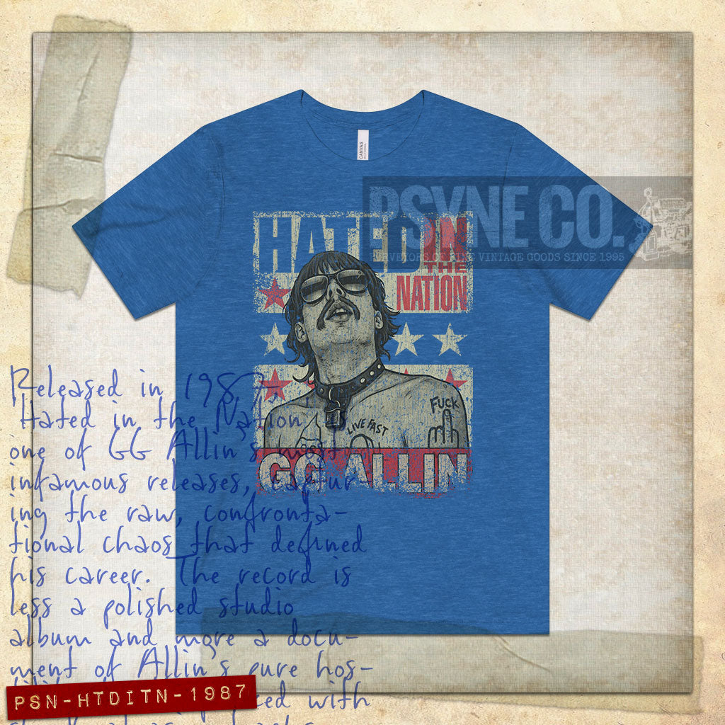 Hated in the Nation 1987 Vintage Men's T-Shirt