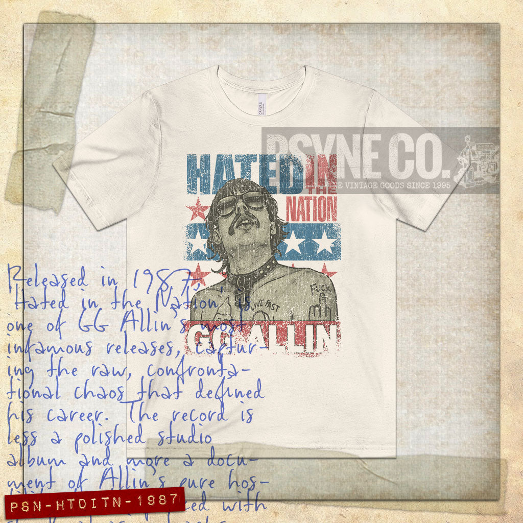 Hated in the Nation 1987 Vintage Men's T-Shirt