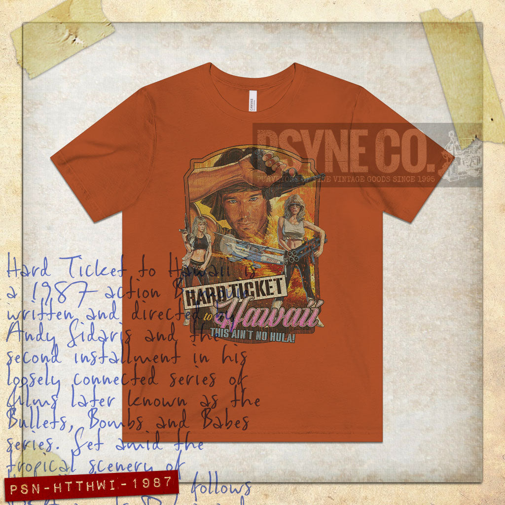 Hard Ticket to Hawaii 1987 Vintage Men's T-Shirt