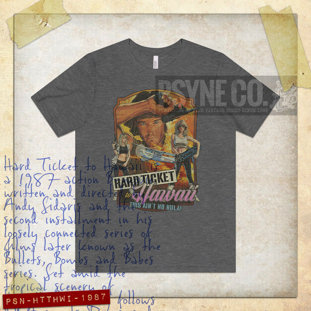 Hard Ticket to Hawaii 1987 Vintage Men's T-Shirt