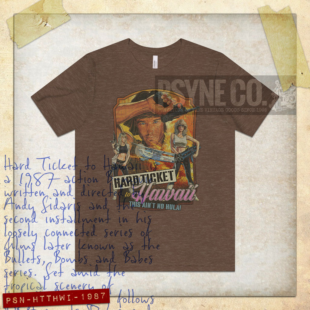 Hard Ticket to Hawaii 1987 Vintage Men's T-Shirt