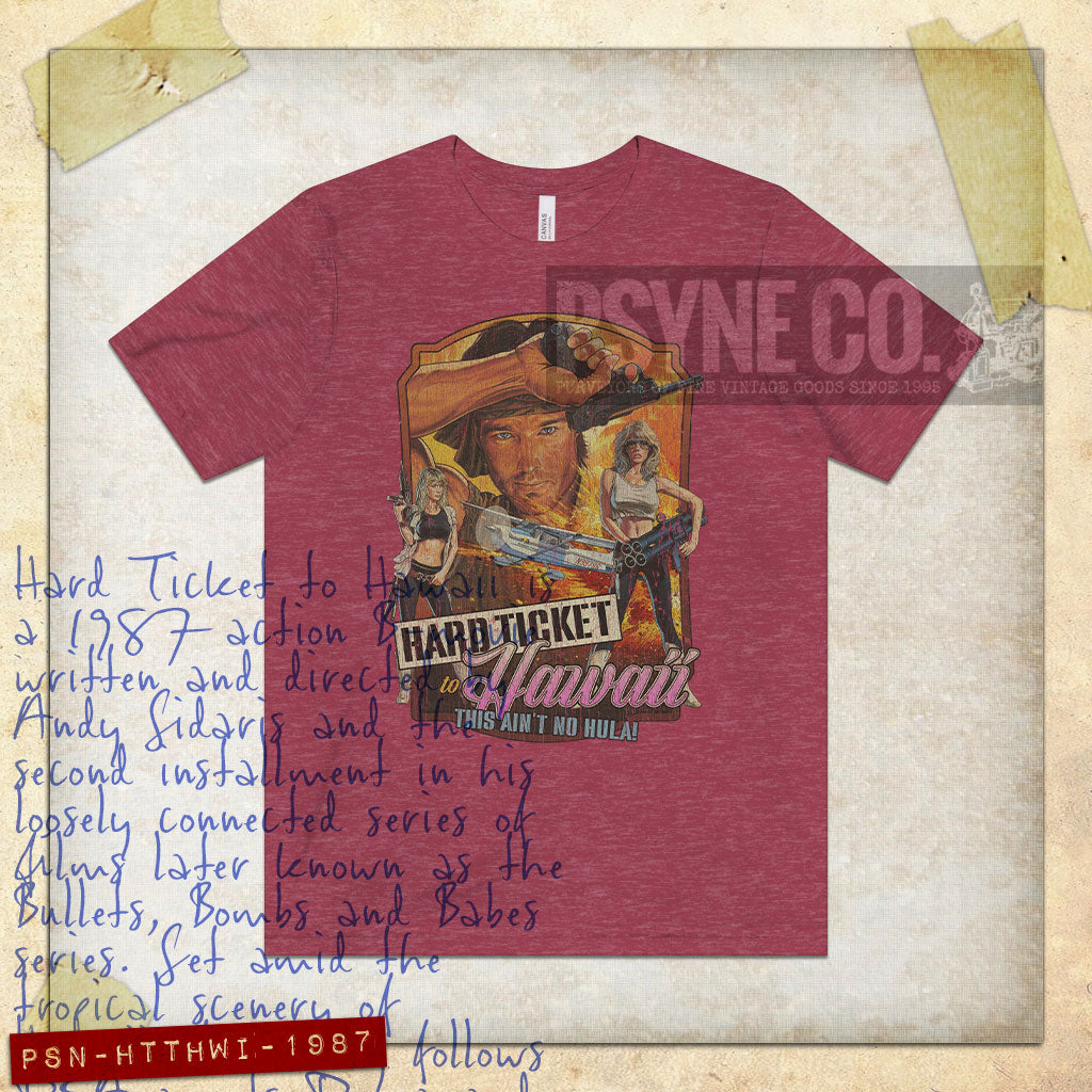 Hard Ticket to Hawaii 1987 Vintage Men's T-Shirt