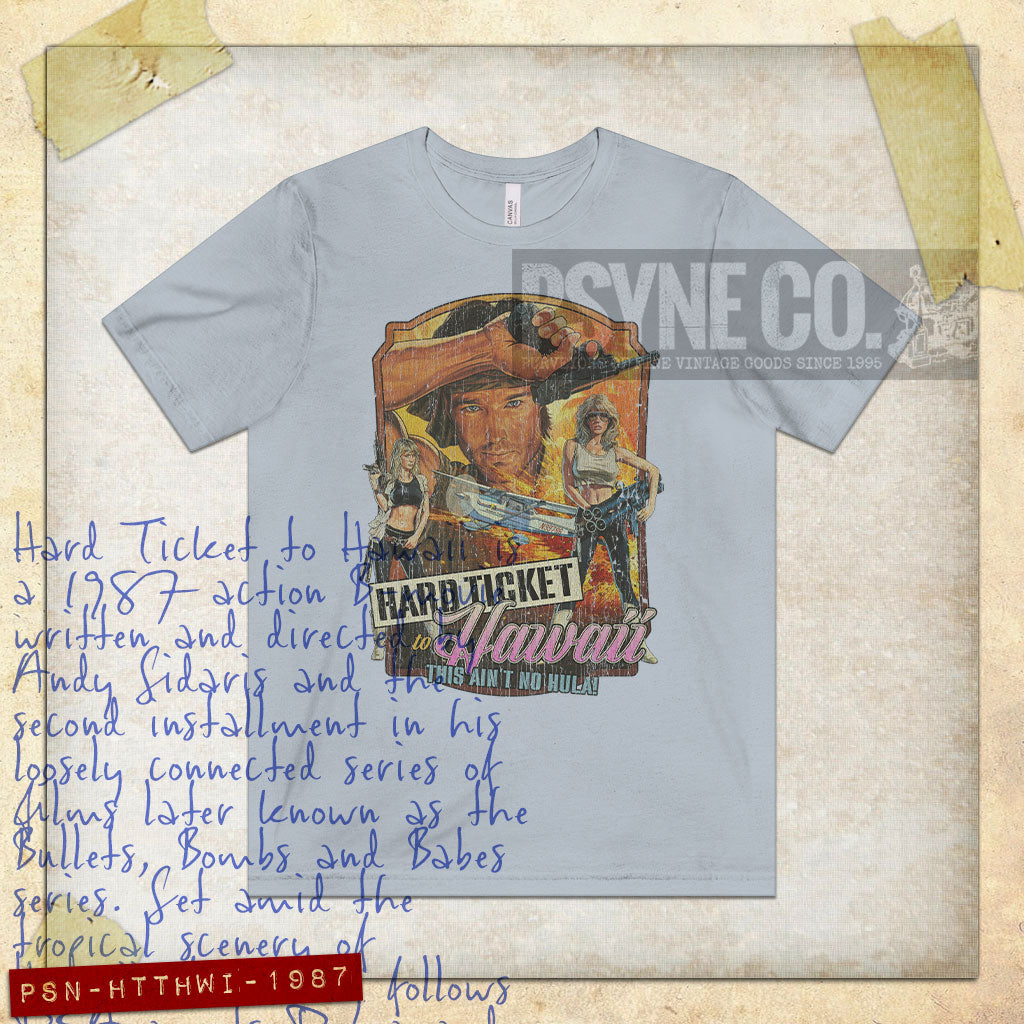 Hard Ticket to Hawaii 1987 Vintage Men's T-Shirt