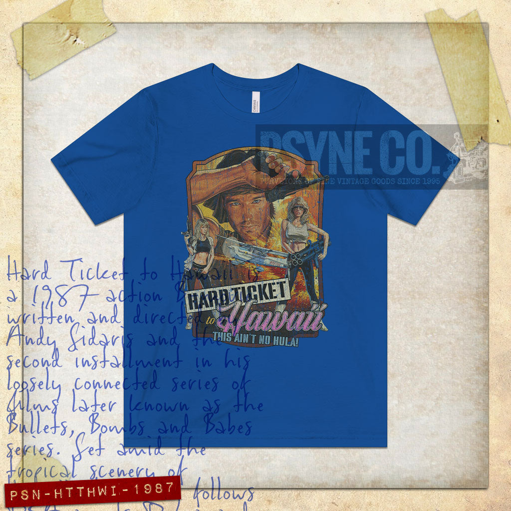 Hard Ticket to Hawaii 1987 Vintage Men's T-Shirt