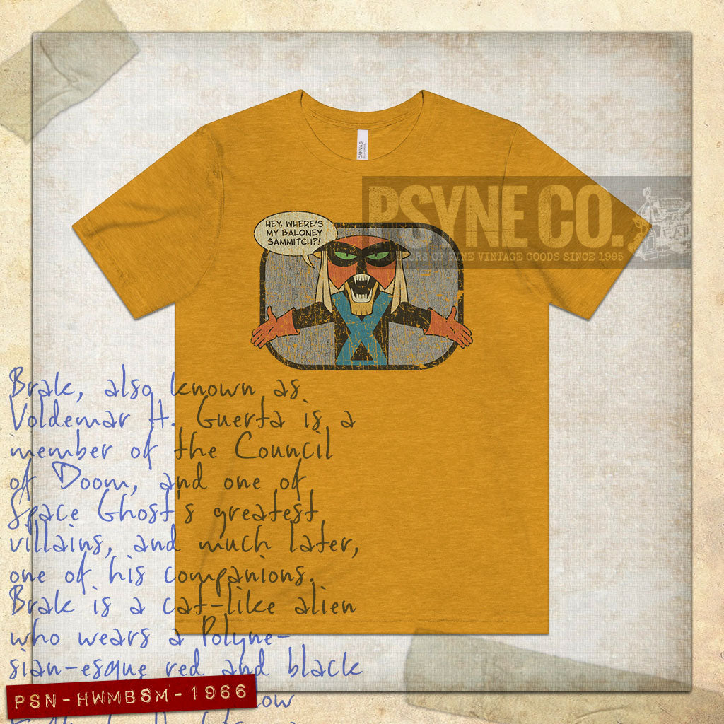 Hey, Where's My Baloney Sammitch 1966 Vintage Men's T-Shirt