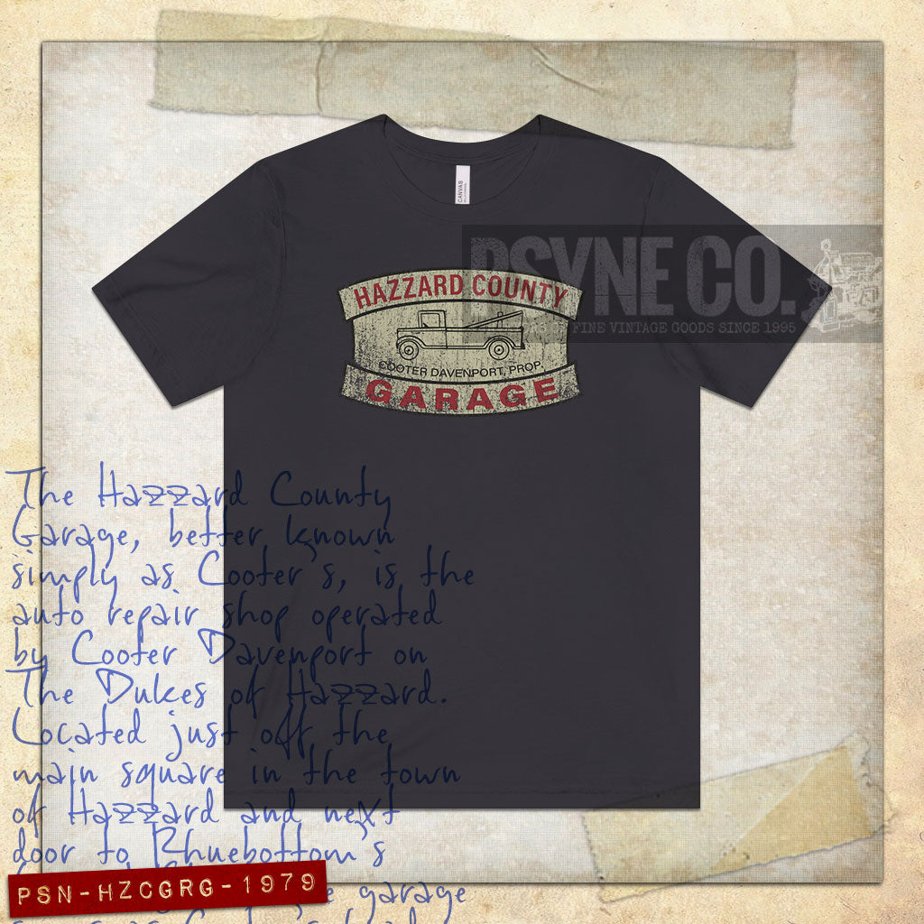 Hazzard County Garage 1979 Vintage Men's T-Shirt
