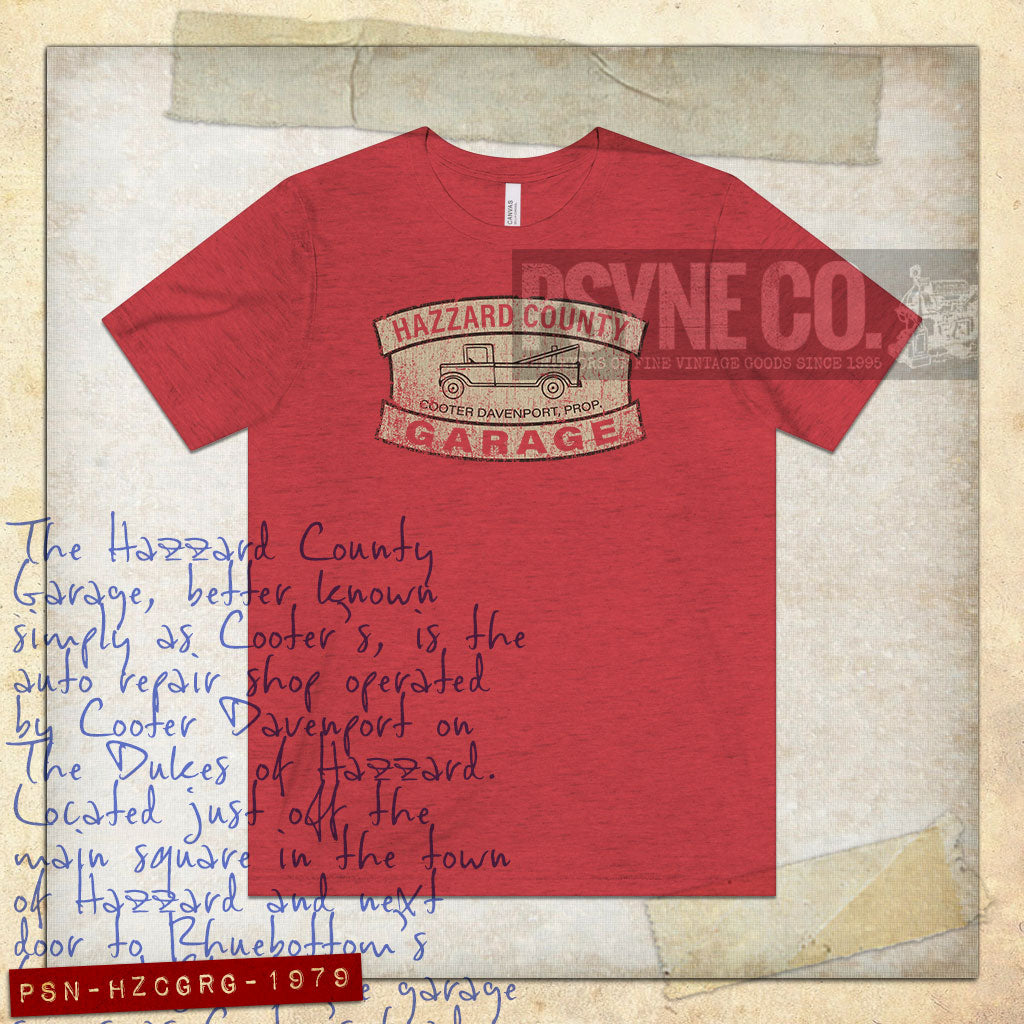 Hazzard County Garage 1979 Vintage Men's T-Shirt