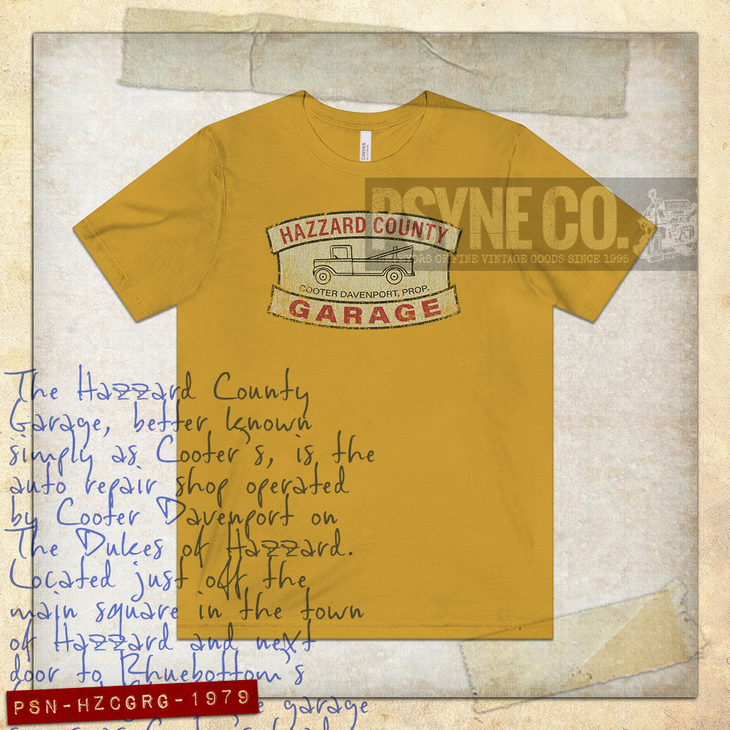 Hazzard County Garage 1979 Vintage Men's T-Shirt
