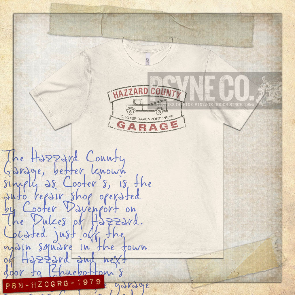 Hazzard County Garage 1979 Vintage Men's T-Shirt