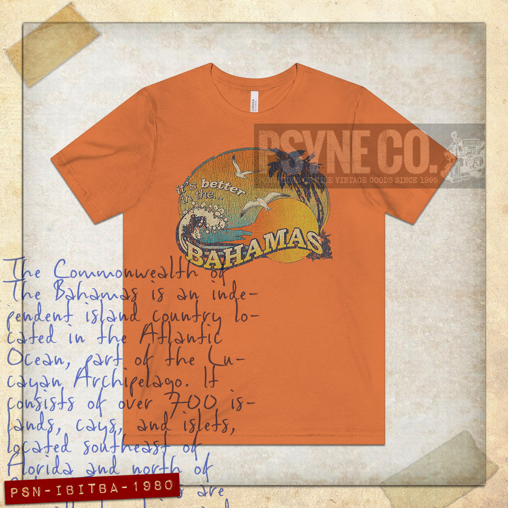 It's Better in The Bahamas 1980 Vintage Men's T-Shirt