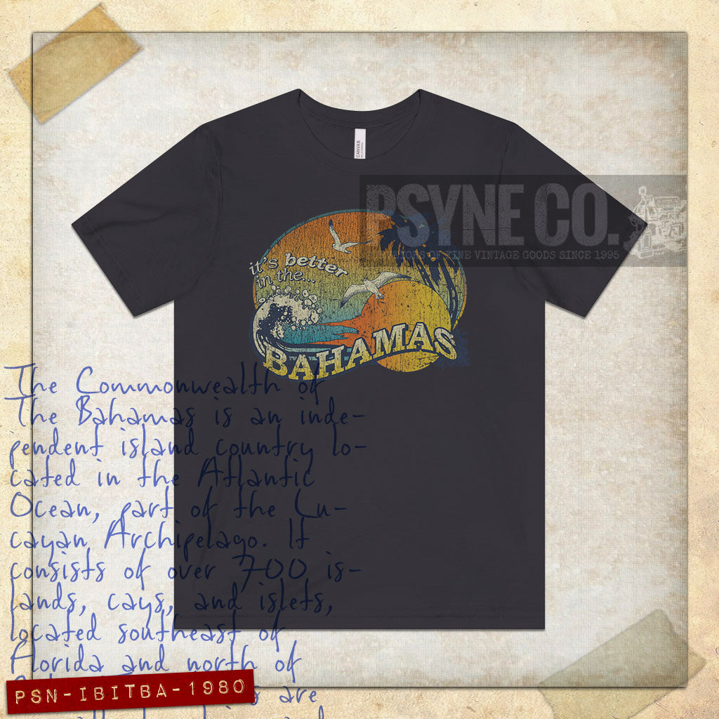 It's Better in The Bahamas 1980 Vintage Men's T-Shirt