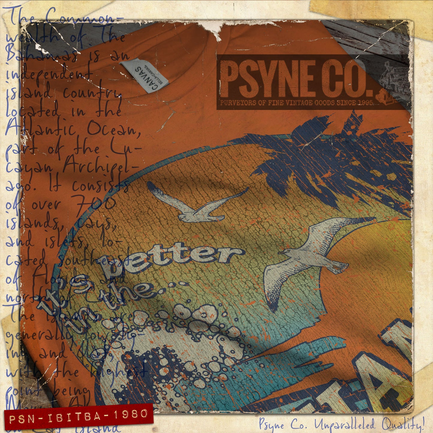 It's Better in The Bahamas 1980 Vintage Men's T-Shirt