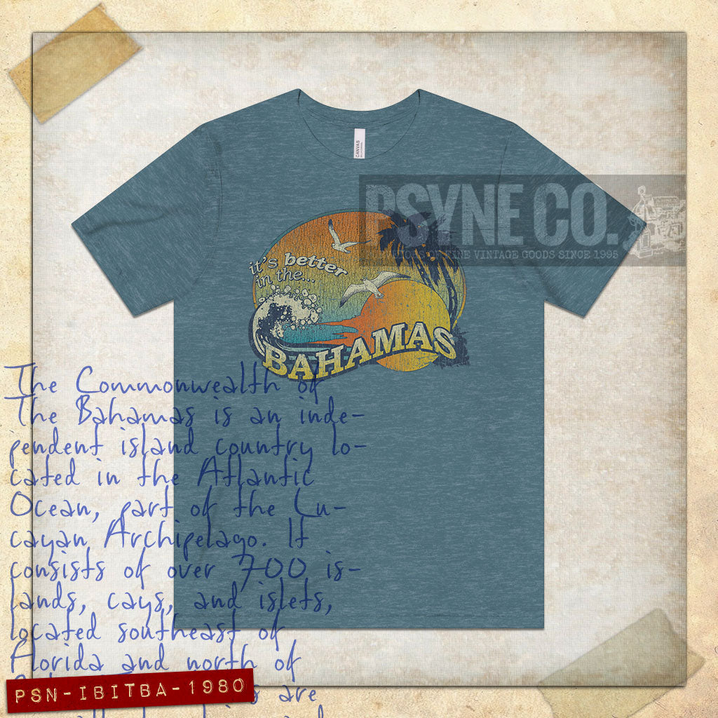 It's Better in The Bahamas 1980 Vintage Men's T-Shirt