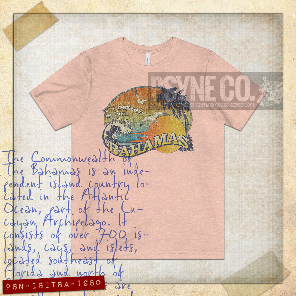 It's Better in The Bahamas 1980 Vintage Men's T-Shirt