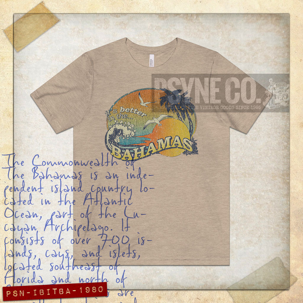 It's Better in The Bahamas 1980 Vintage Men's T-Shirt
