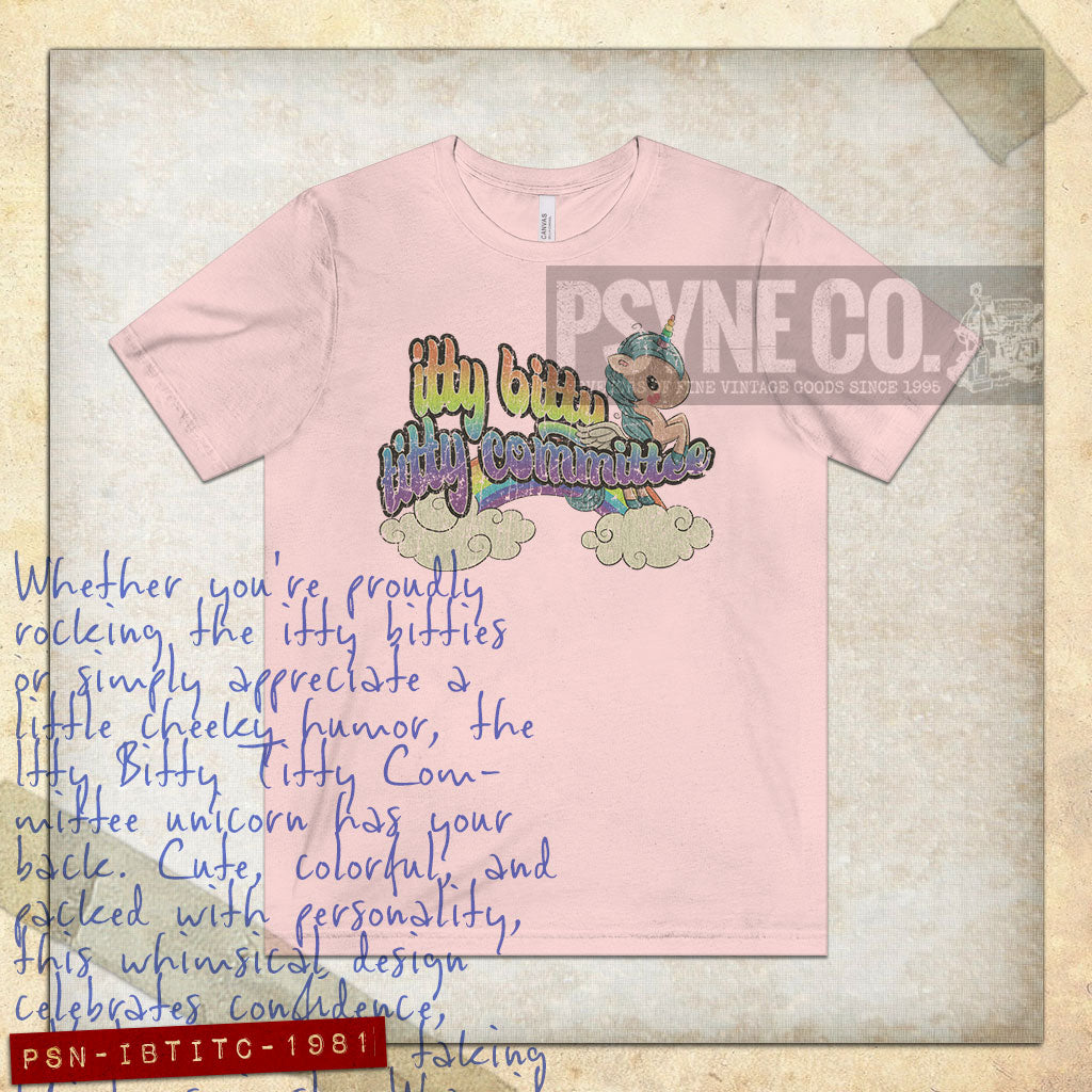 Itty Bitty Titty Committee 1981 Vintage Men's T-Shirt