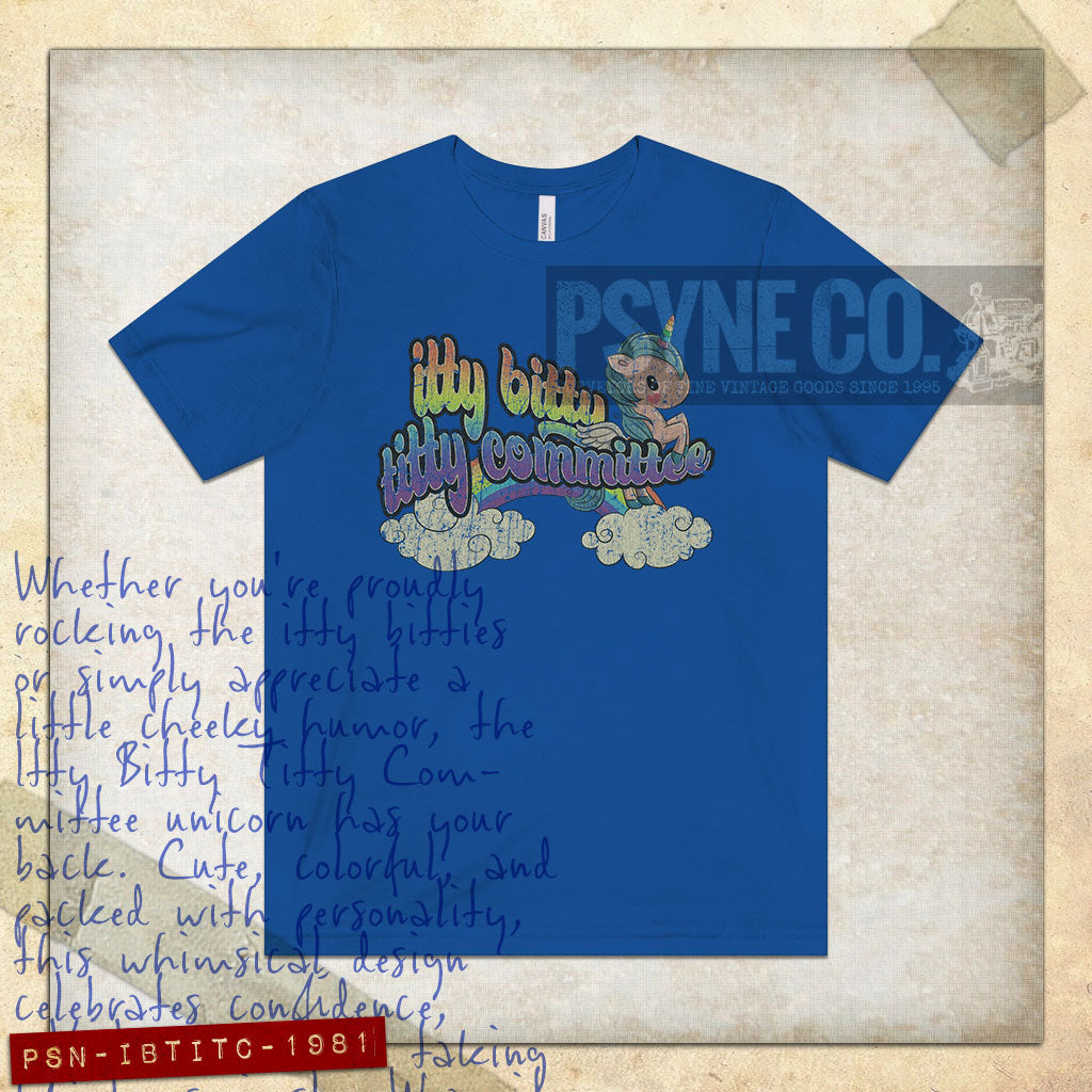 Itty Bitty Titty Committee 1981 Vintage Men's T-Shirt