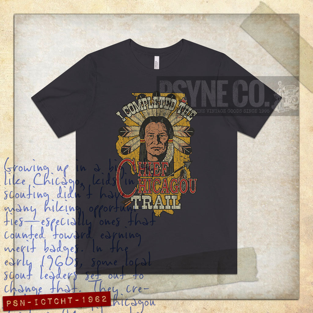 I Completed The Chief Chicagou Trail 1962 Vintage Men's T-Shirt