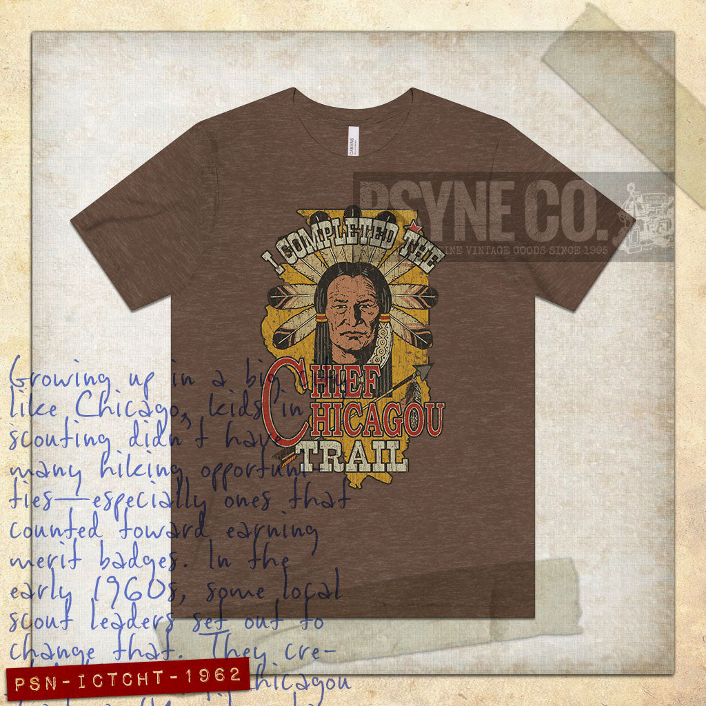 I Completed The Chief Chicagou Trail 1962 Vintage Men's T-Shirt