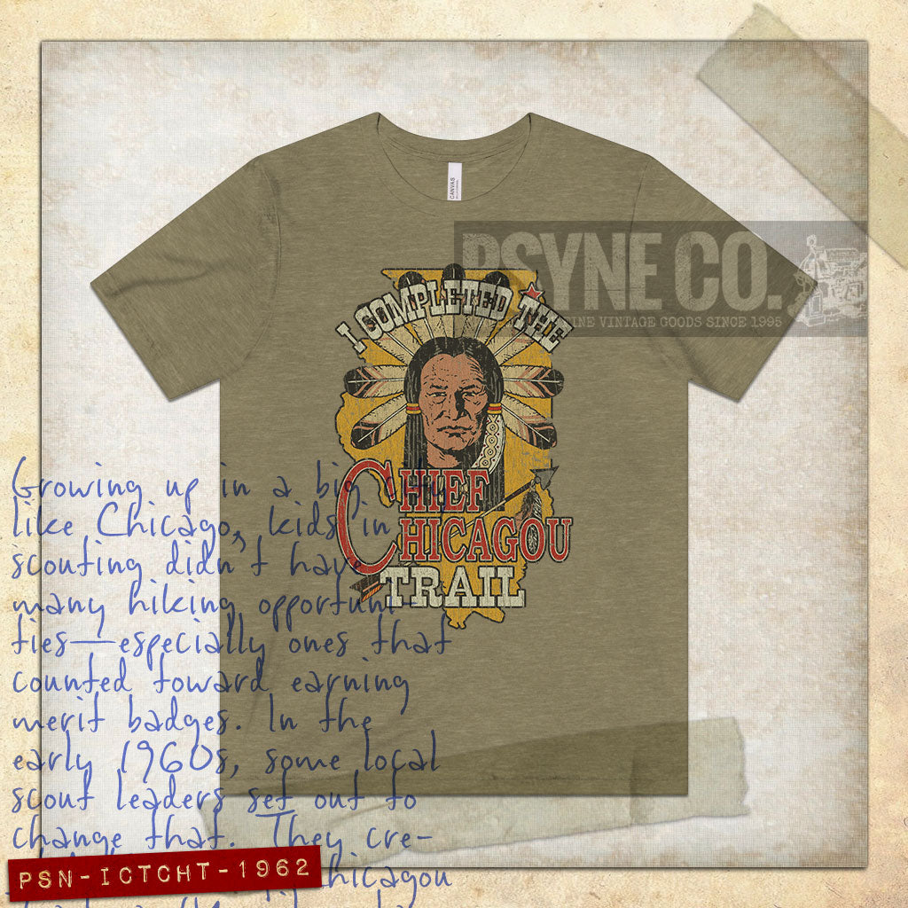 I Completed The Chief Chicagou Trail 1962 Vintage Men's T-Shirt