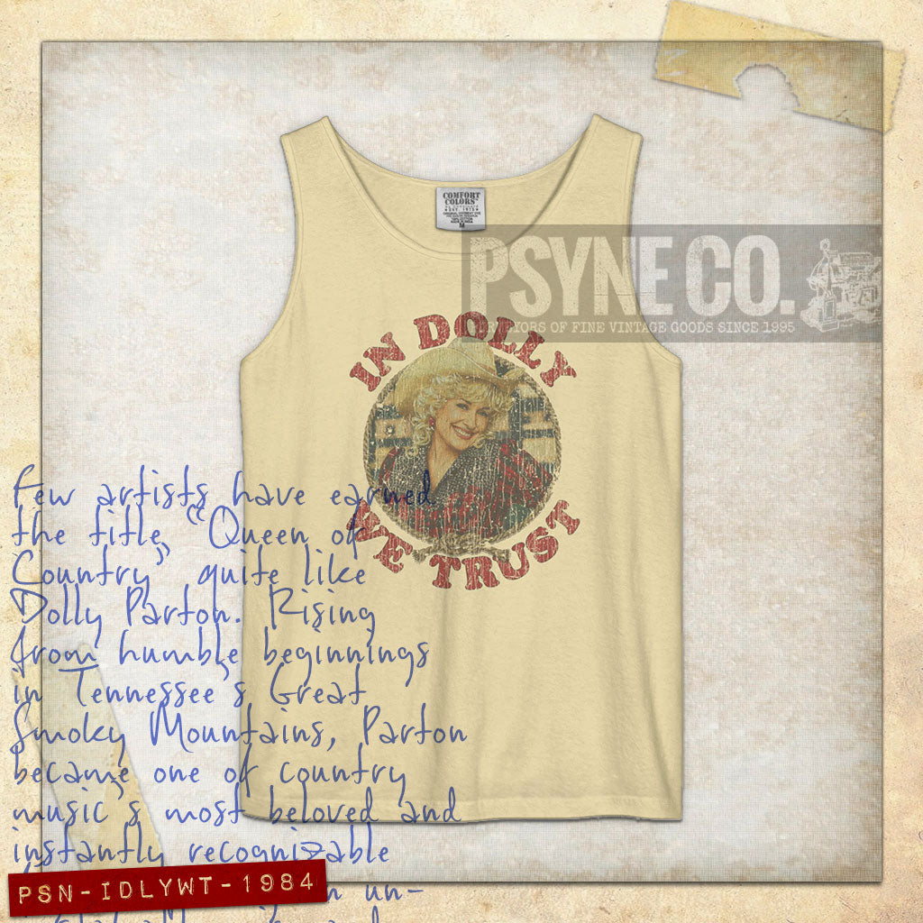 In Dolly We Trust 1984 Vintage Tank Top