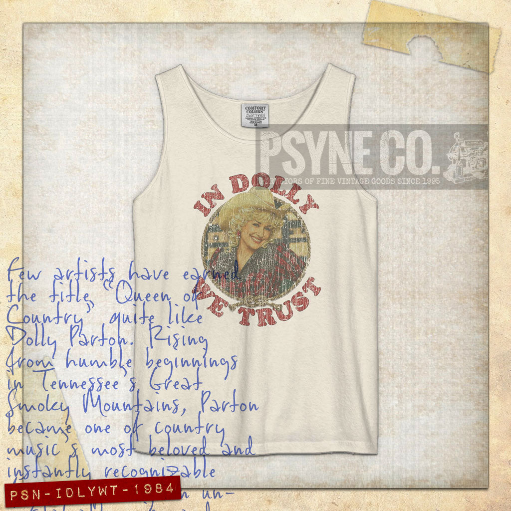 In Dolly We Trust 1984 Vintage Tank Top