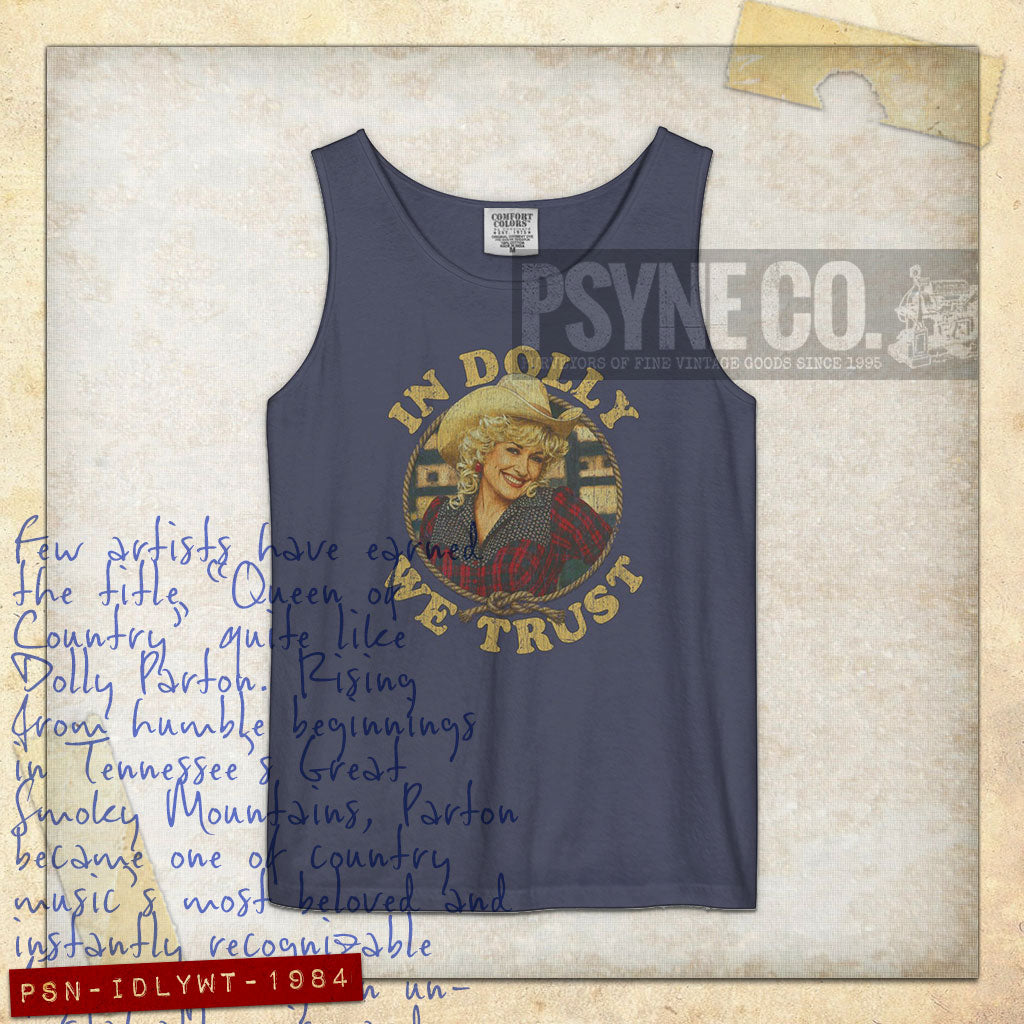 In Dolly We Trust 1984 Vintage Tank Top