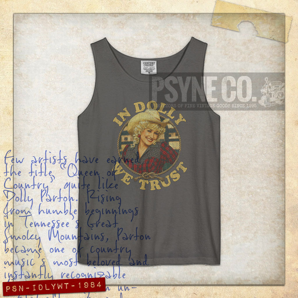 In Dolly We Trust 1984 Vintage Tank Top