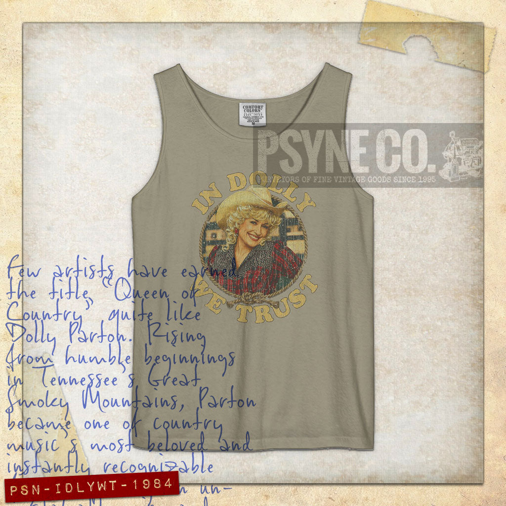 In Dolly We Trust 1984 Vintage Tank Top