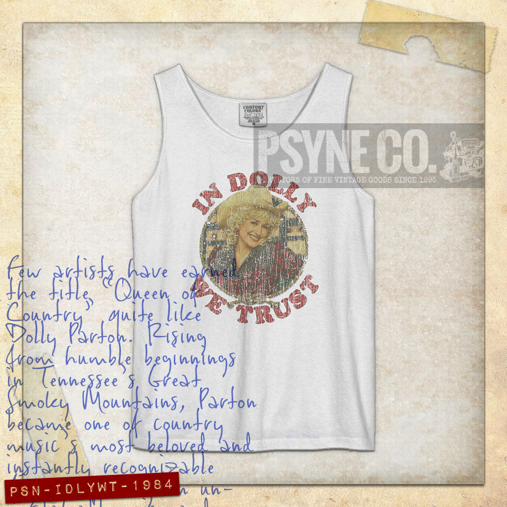 In Dolly We Trust 1984 Vintage Tank Top