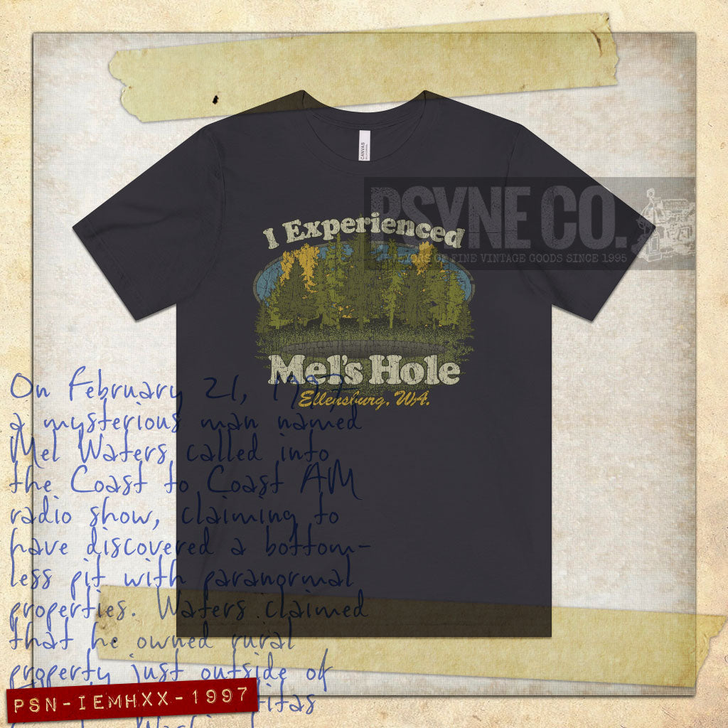 I Experienced Mel's Hole 1997 Vintage Men's T-Shirt