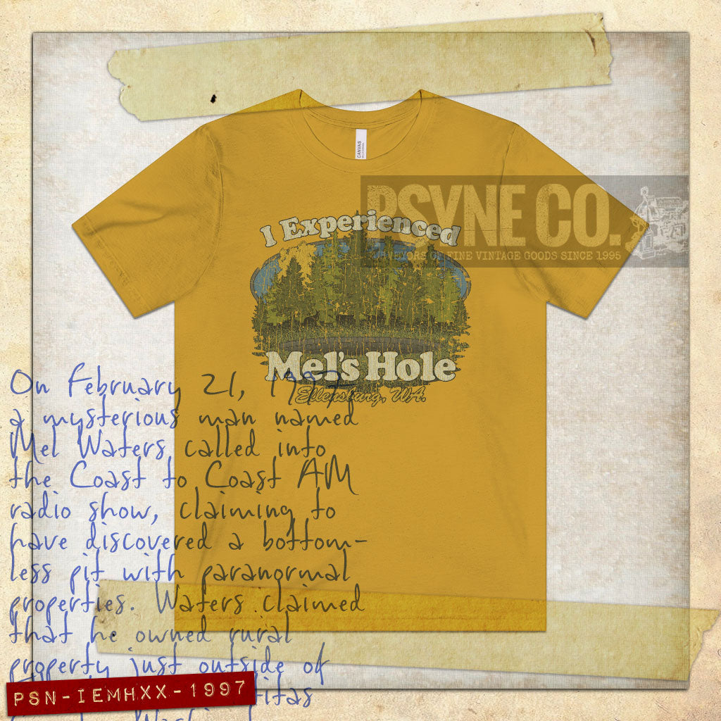 I Experienced Mel's Hole 1997 Vintage Men's T-Shirt
