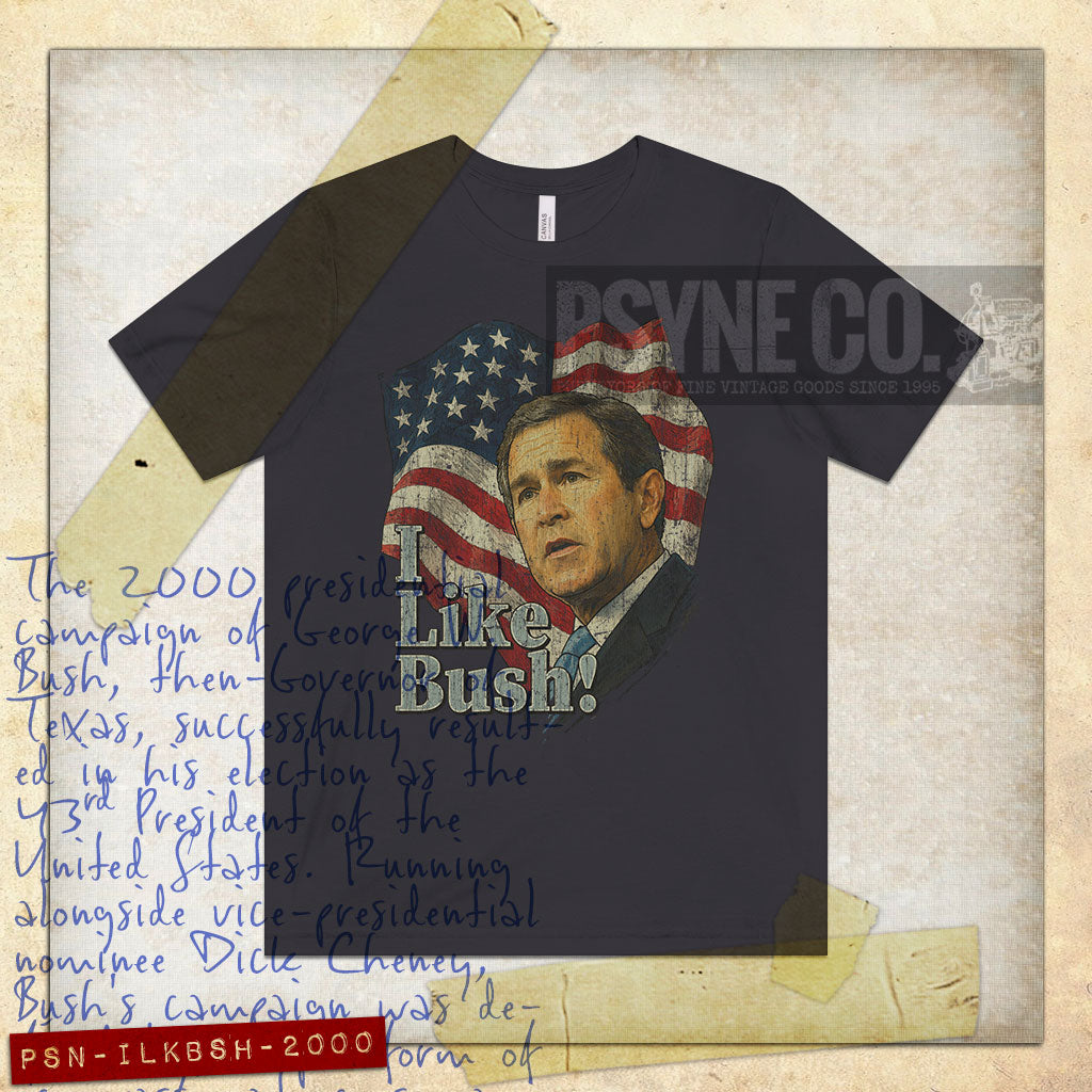 I Like Bush 2000 Vintage Men's T-Shirt