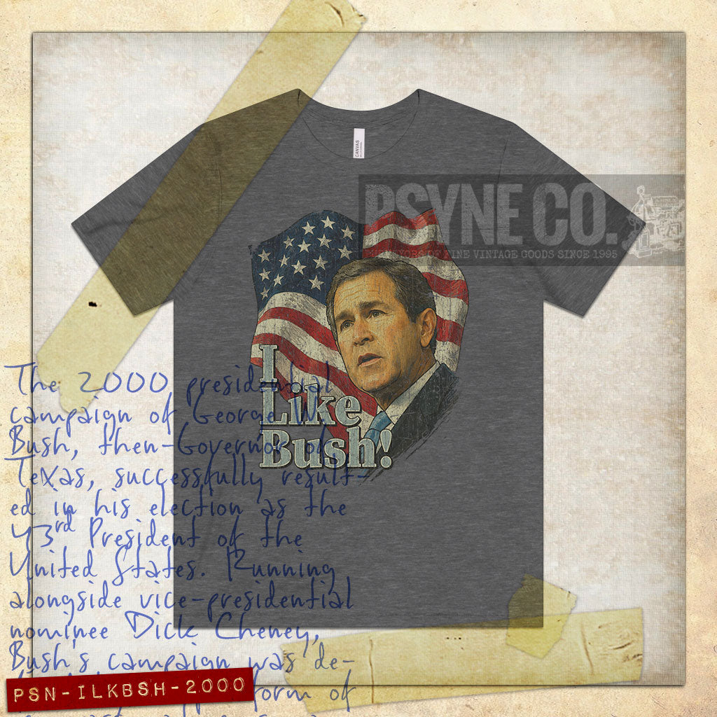 I Like Bush 2000 Vintage Men's T-Shirt