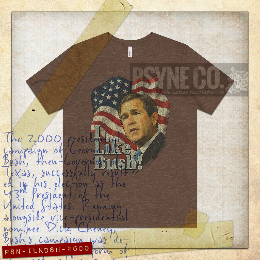 I Like Bush 2000 Vintage Men's T-Shirt