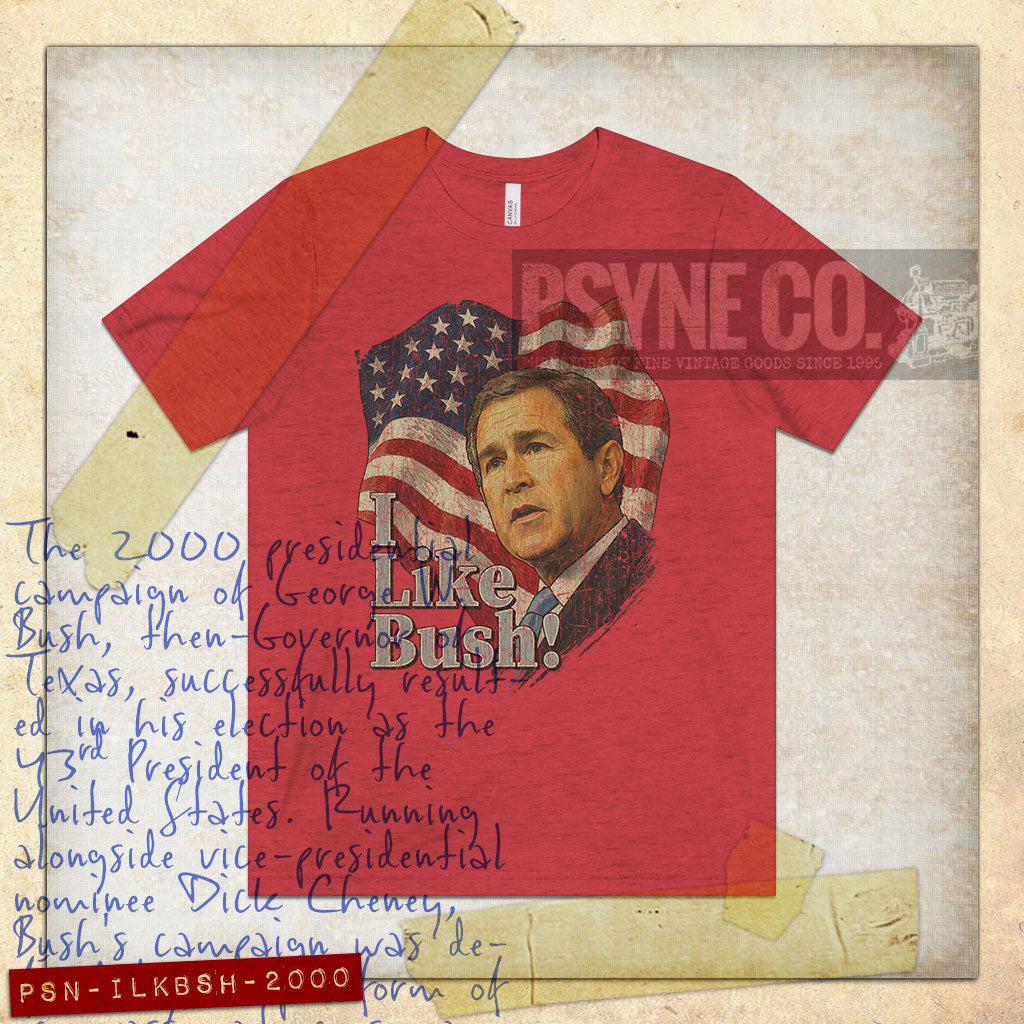 I Like Bush 2000 Vintage Men's T-Shirt