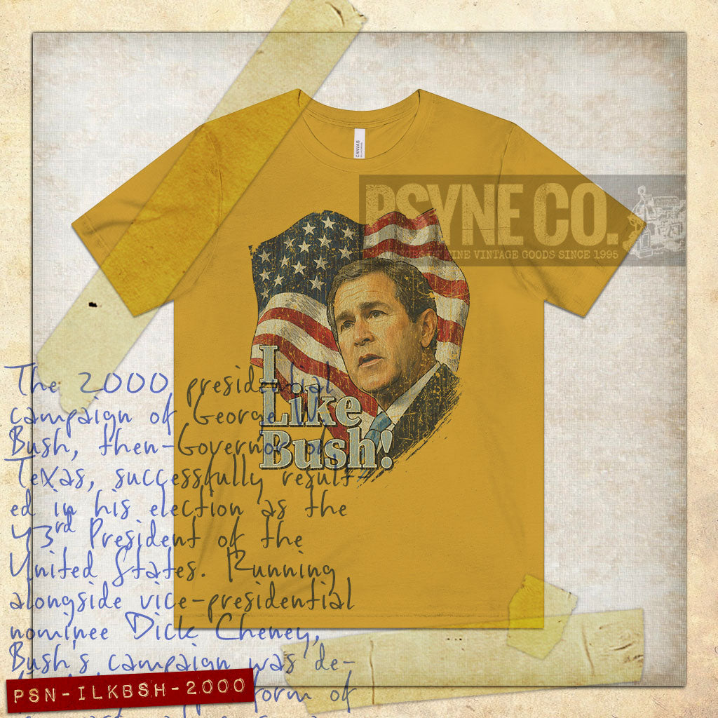 I Like Bush 2000 Vintage Men's T-Shirt