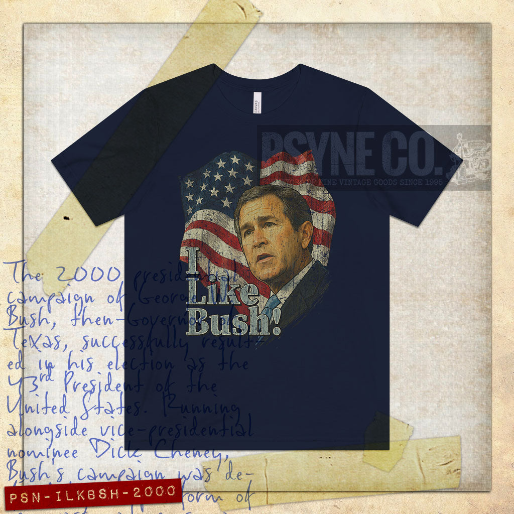 I Like Bush 2000 Vintage Men's T-Shirt