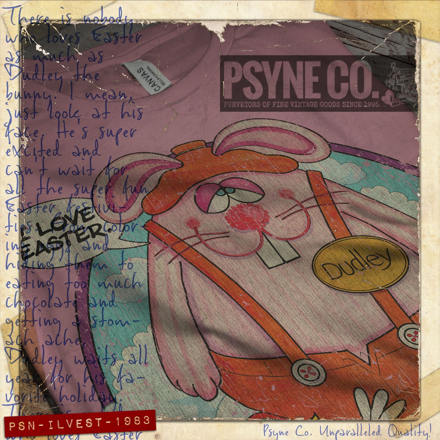 I Love Easter 1983 Vintage Men's T-Shirt