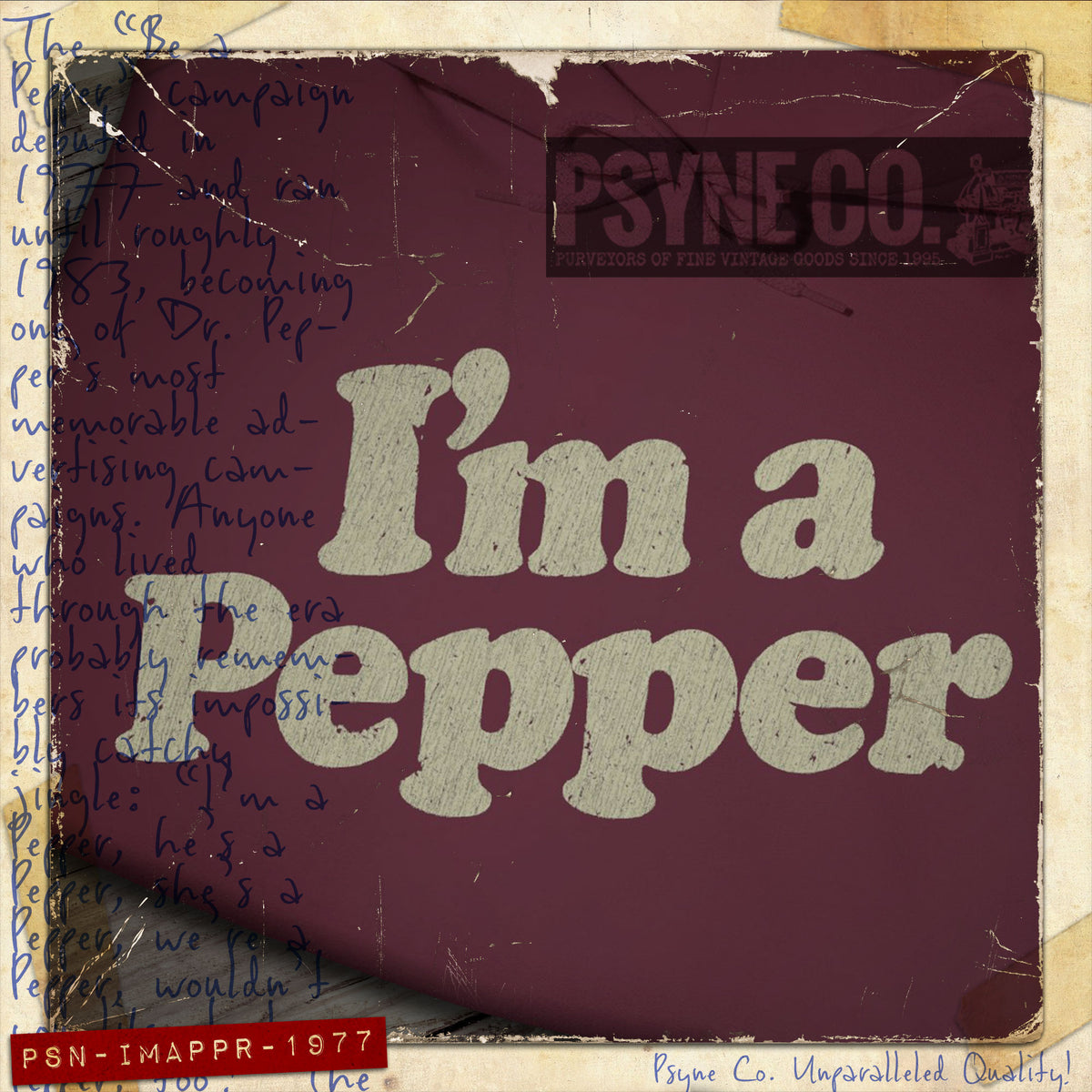 I'm a Pepper 1977 Vintage Hoodie