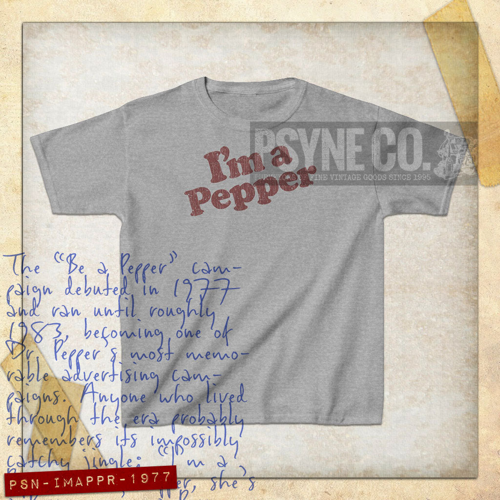I'm a Pepper 1977 Vintage Kid's T-Shirt