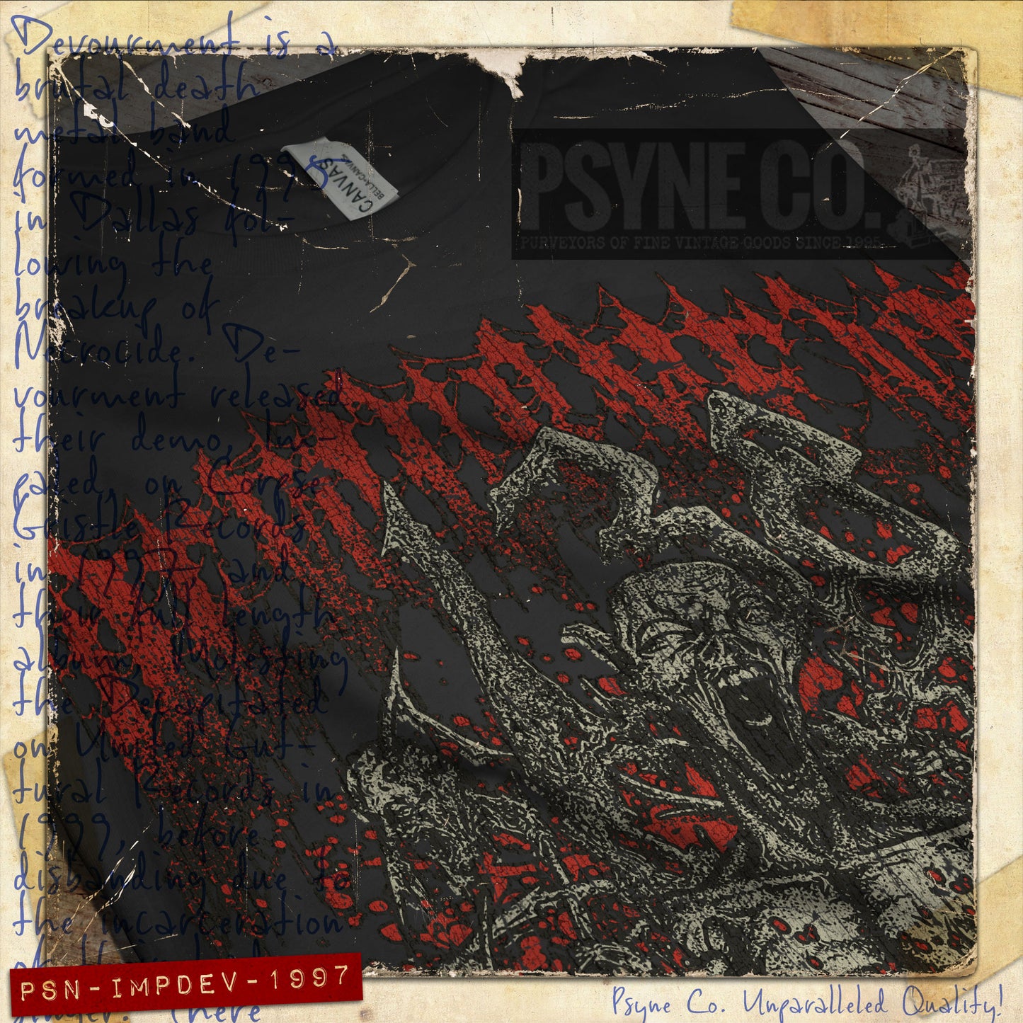 Impaled Devourment 1997 Vintage Men's T-Shirt
