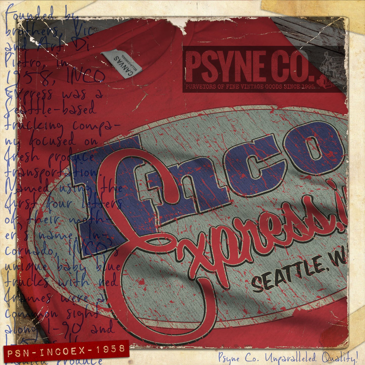 INCO Express 1958 Vintage Men's T-Shirt
