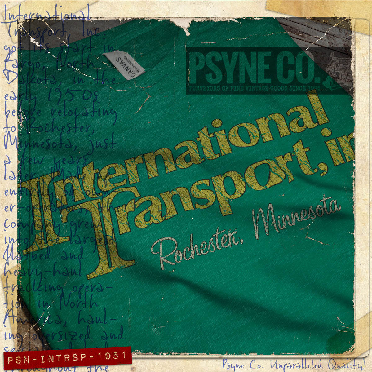International Transport Inc. 1951 Vintage Men's T-Shirt