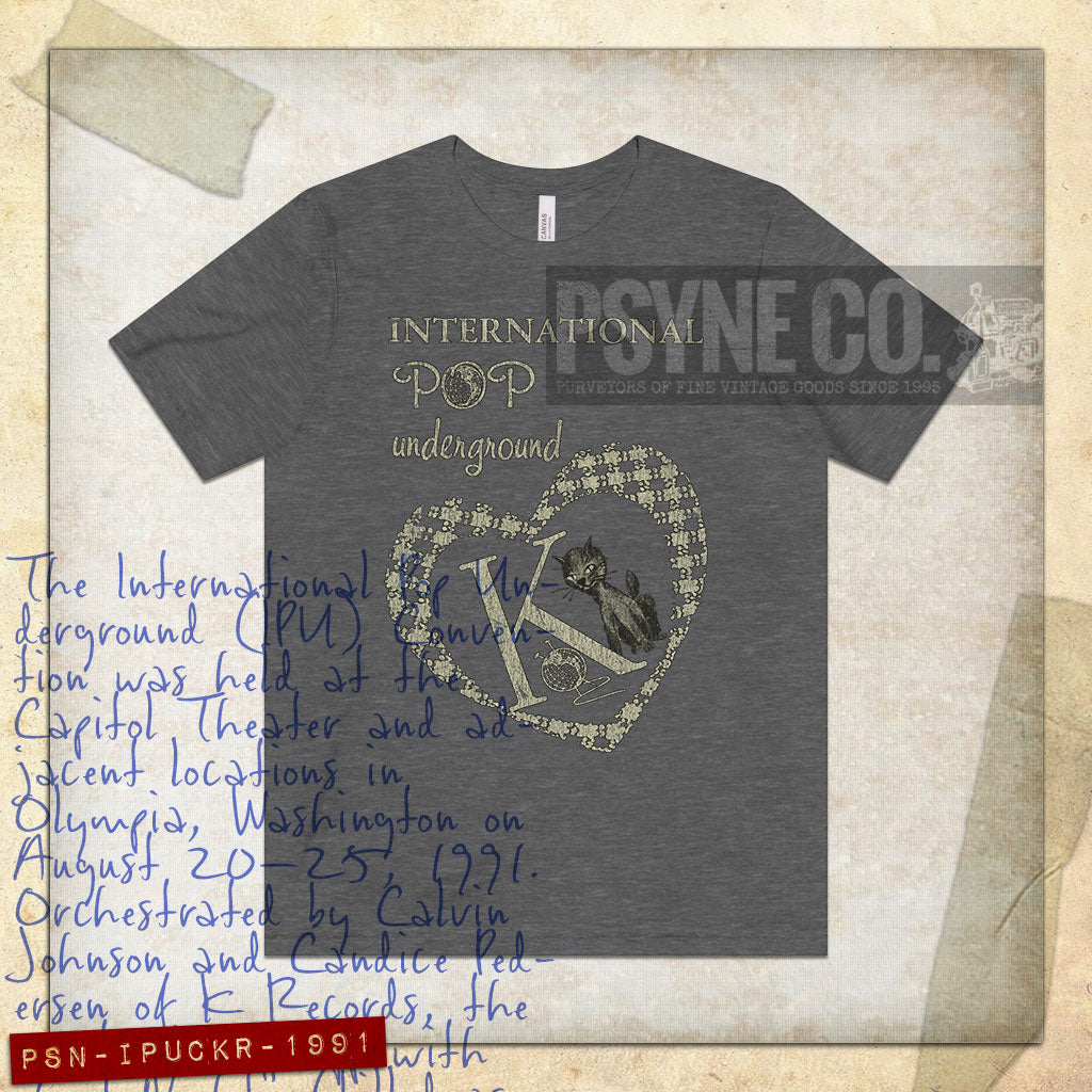 International Pop Underground Convention 1991 Vintage Men's T-Shirt