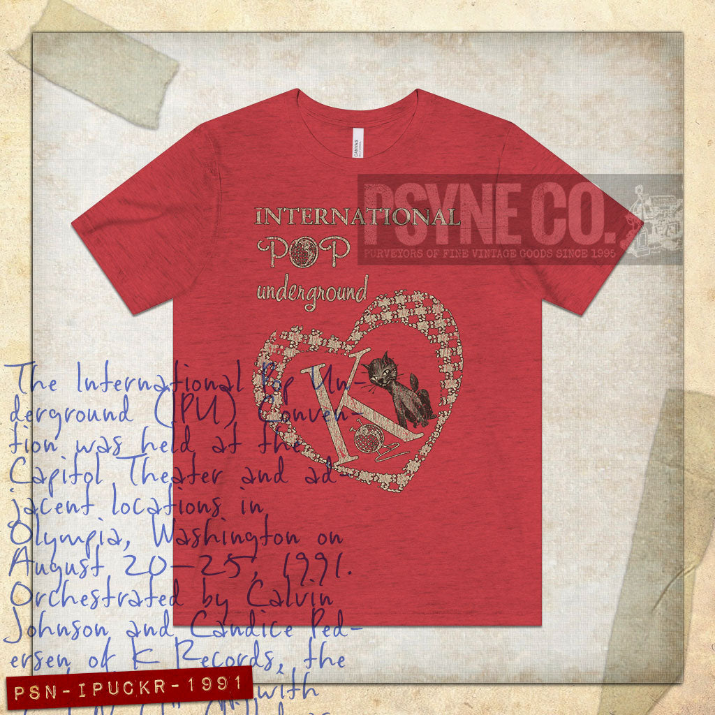 International Pop Underground Convention 1991 Vintage Men's T-Shirt