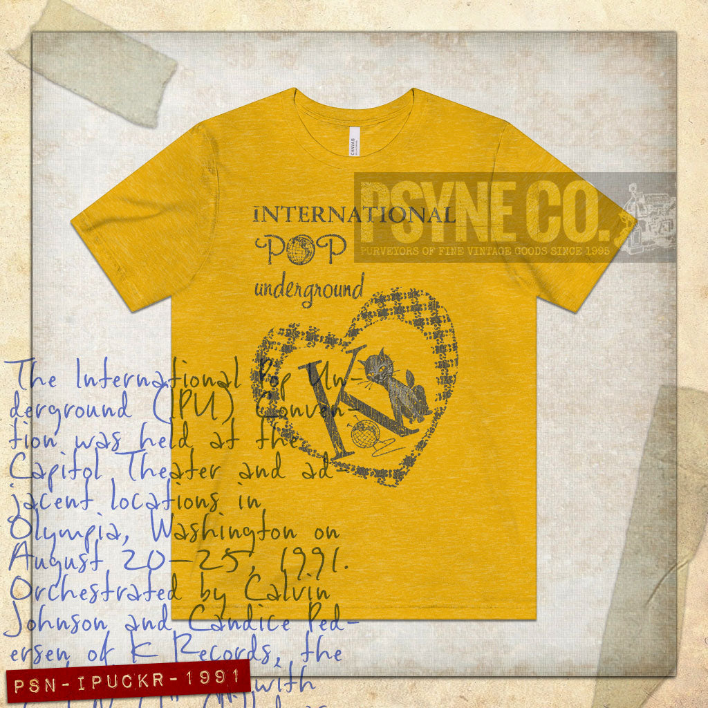 International Pop Underground Convention 1991 Vintage Men's T-Shirt