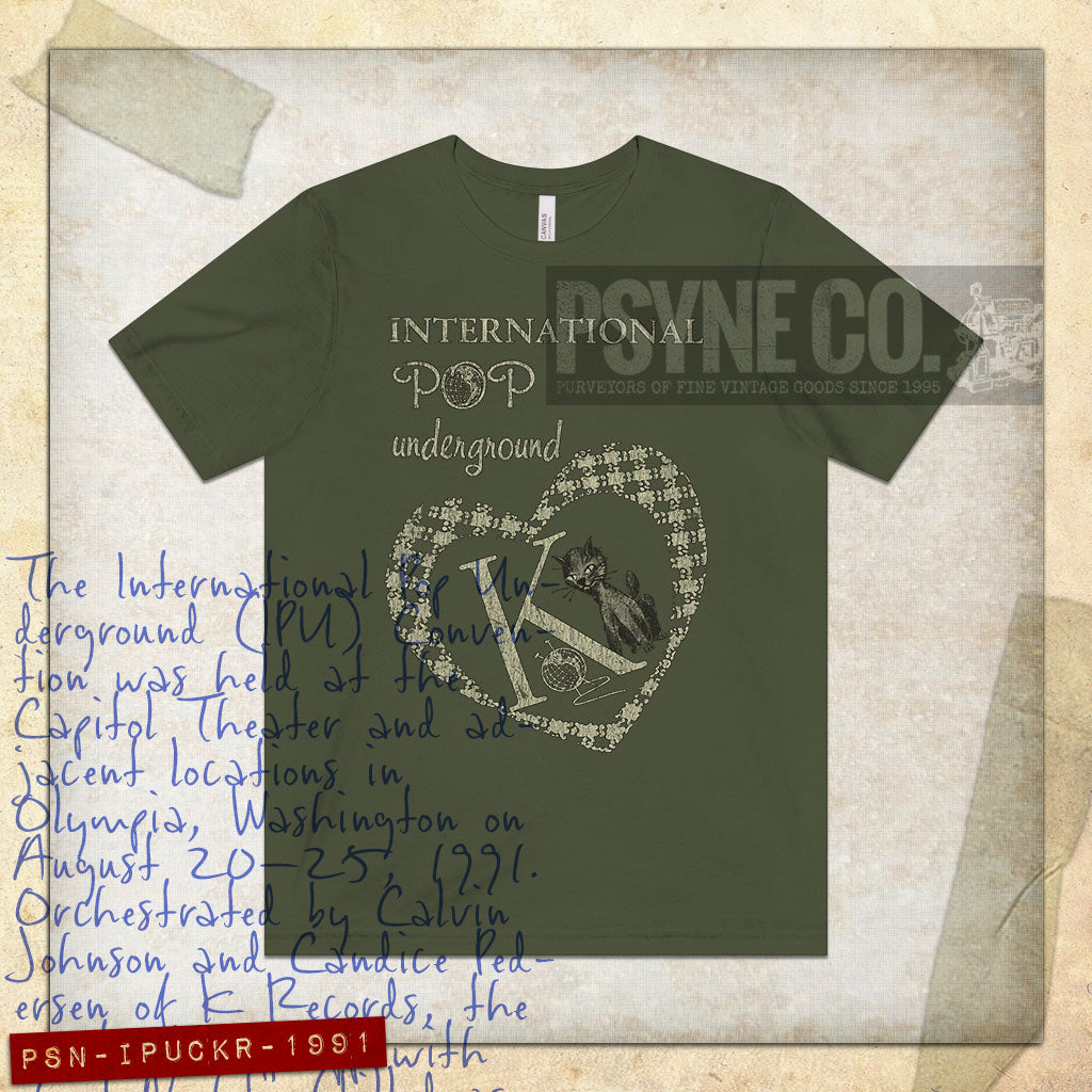 International Pop Underground Convention 1991 Vintage Men's T-Shirt