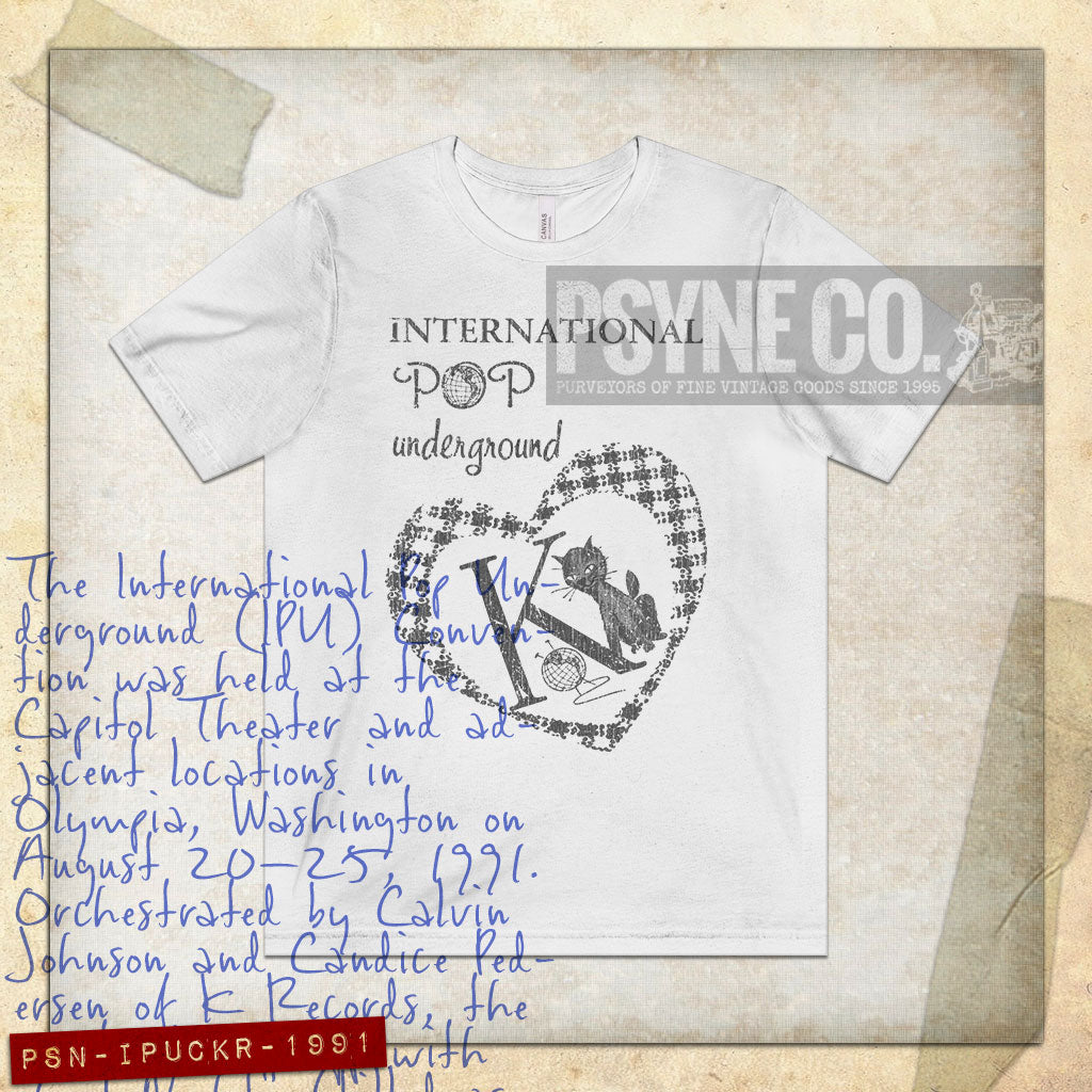 International Pop Underground Convention 1991 Vintage Men's T-Shirt
